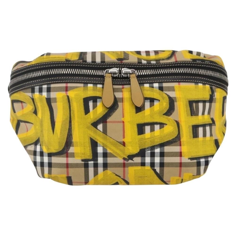 Burberry Nova Check Canvas Crossbody Bag Beige